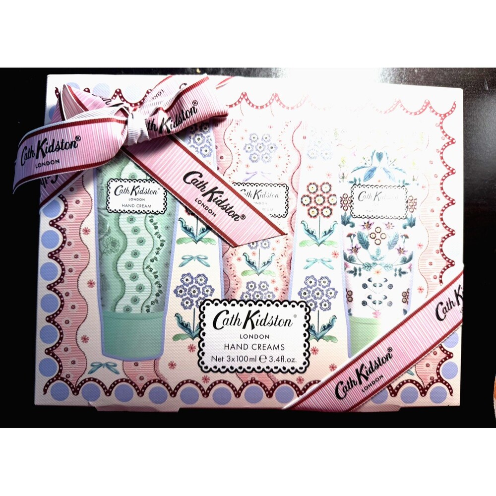 Cath Kidston London Woven Flowers Hand Cream Gift Set 3x100mL NEW